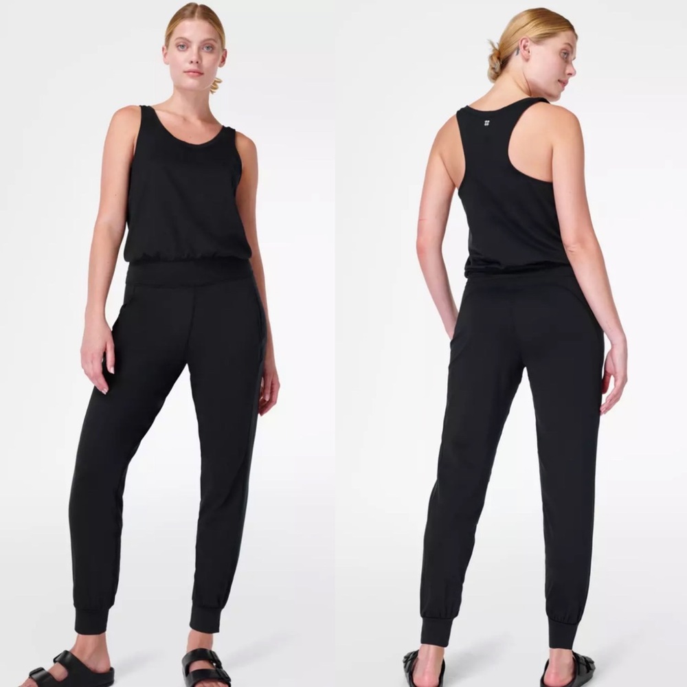 NWOT Sweaty Betty Black Gary Jumpsuit Large